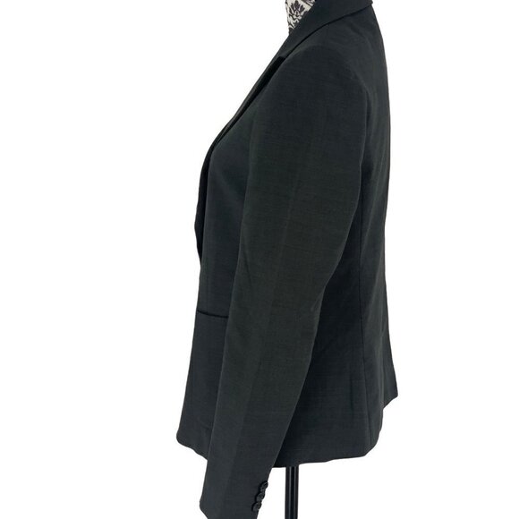 MaxMara Weekend Wool Blend 2 Button Blaze Gray USA Size 10 - Picture 3 of 14